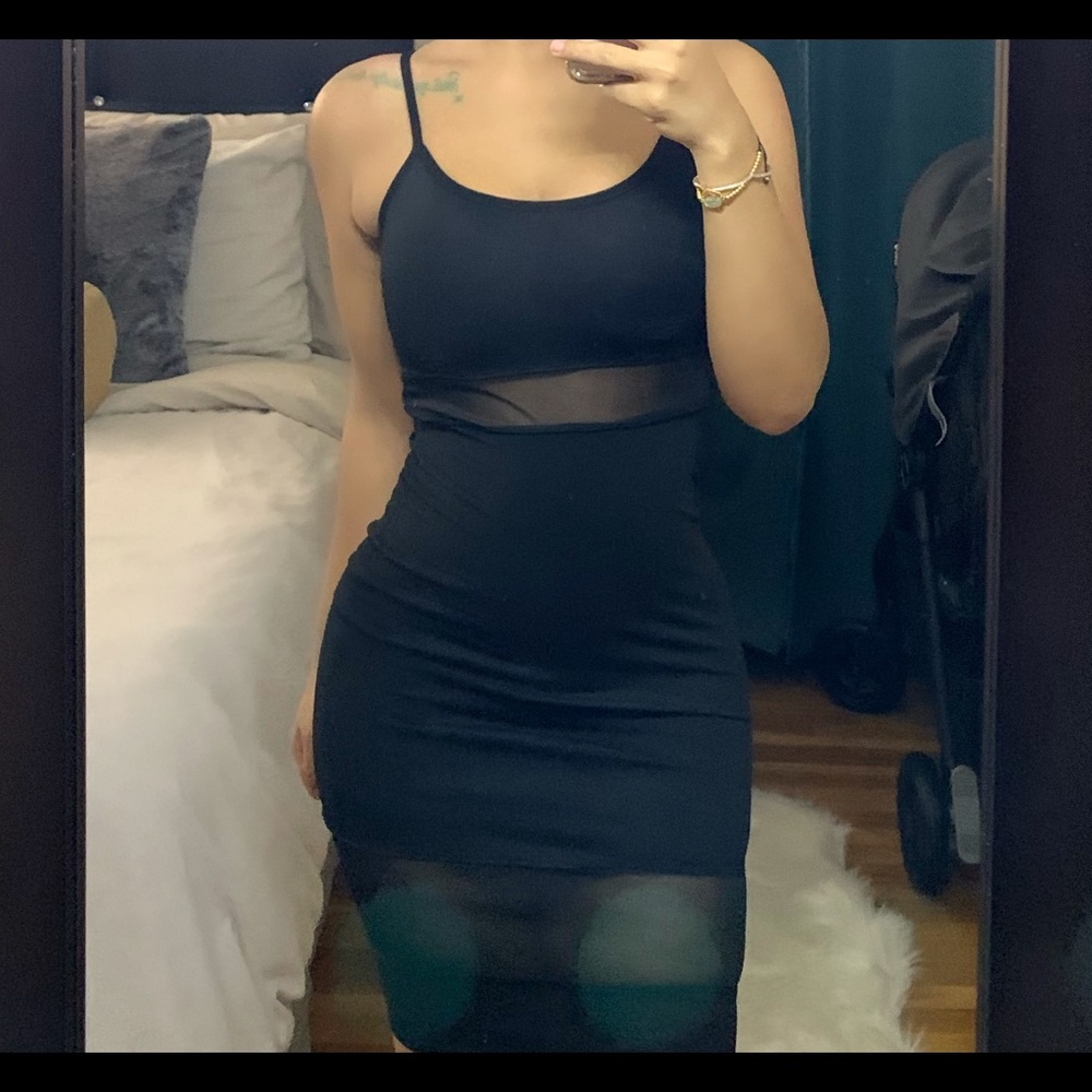 Misguided Mesh Bodycon Dress